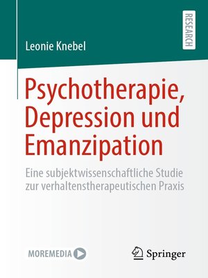 cover image of Psychotherapie, Depression und Emanzipation